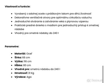 Kryt na smetný kôš - NOVÝ - 4