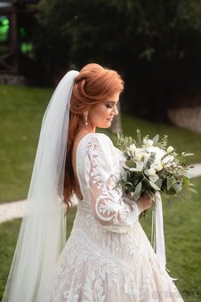 svadobné šaty vhodné na jeseň/zimu/jar - 4