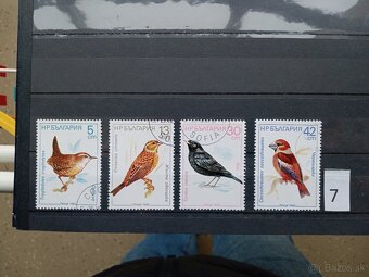 Poštové známky č.442 - VTÁCI, RYBY, MOTÝLE - 4