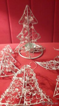 Vianočné drôtikové a plastové ozdoby - 4