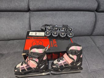Sada 4v1 Inline/Ľadové korčule zn. Nils Extrem - 4