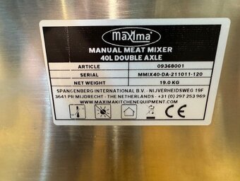 Miešačka na mäso do klobás – 40 litrov – Double | Maxima - 4