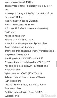 Kolobežka Ninebot - 4