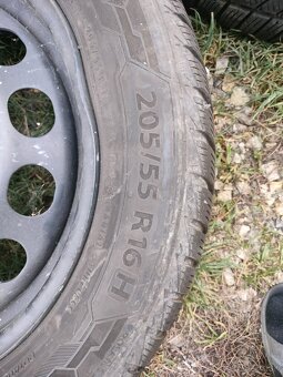 ❄️zimná sada disky VW 5x112 r16 pneu 6mm 205/55 r16 - 4