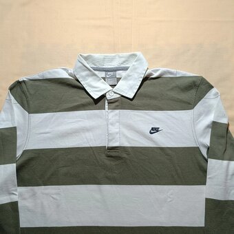 Vintage y2k Nike sportswear polokošeľa s dlhým rukávom XXL - 4