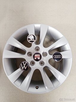 Alu Disky Seat R17 5x112 Et39 7J Škoda Audi Volkswagen - 4