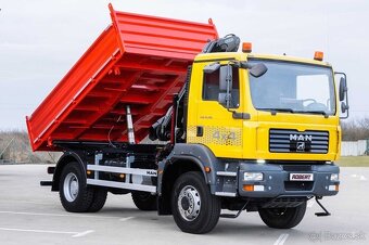 MAN TGA 18.280 4X4 TROJSTRANNÝ SKLÁPAČ + HYDRAULICKÁ RUKA - 4