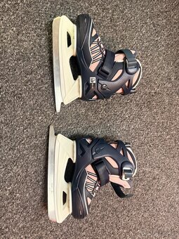 dievčenské korčule na krasokorčuľovanie Oxelo Fit 100 - 4