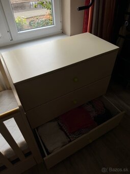 Detská postieľka + komoda + prebaľovací pult - 4