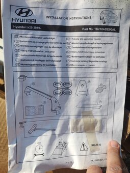 Originál strešný nosič na Hyundai Ix20 - 4