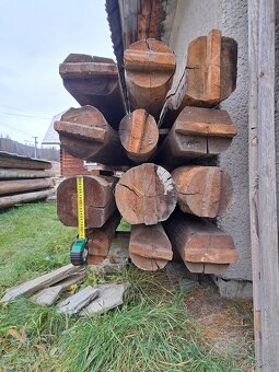 Staré drevo - guľatina , hranoly, foršty, dosky - 4
