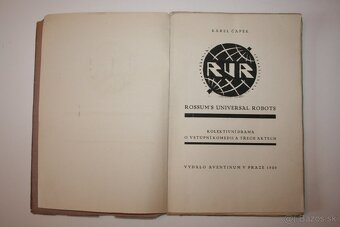 Karel Čapek: R.U.R. Rossum's Universal Robots (1.vydanie) - 4