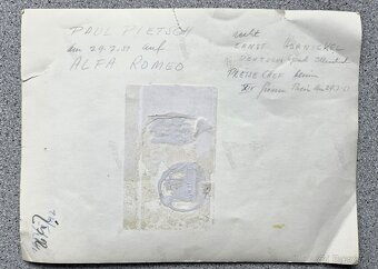 Paul Pietsch Alfa Romeo fotografie s originálním autogramem - 4