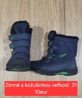 Zimné detske topánky + prechodné - 4