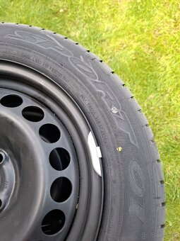 Letné pneumatiky 185/65 R15 + plechové disky R15, 4x100 ET39 - 4