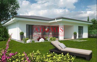 ADOMIS - predáme 4izbový bungalov 131m2,ČOV,teraska,obecná v - 4