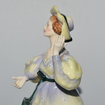 Royal Doulton Zberateľská porcelánová soška Dáma v klobúku - 4