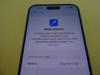 iPhone 14 PRO MAX 128GB SILVER - ZÁRUKA 1 ROK - 100% BATERIA - 4