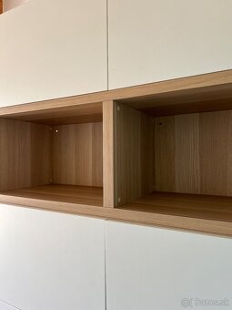 Predám skrine Ikea Besta (farba dub/biela) - 4