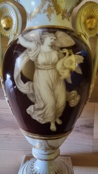 Starožitná porcelánová váza - /Stará Viedeň / - 4