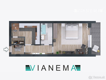 IBA U NÁS Na predaj 1-izbový byt, Ilava, 41m2 - 4