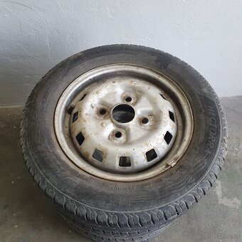 155/70 R13 letné, plechové disky 4x114.3 - 4