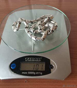 Strieborna retiazka s krížikom atypická 101gramov priemer re - 4