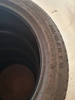 4x Continental 245/45 - 275/40 R18 zimné pneu - 4
