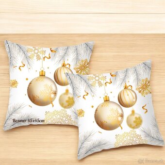 Vianočné zimné obliečky na vankúše - 4