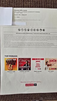 Predám vstupenky na vianočný koncert HEX V DPOH - 4