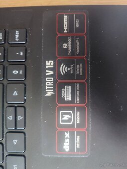 Predám notebook Acer Nitro v15 obsidian black - 4