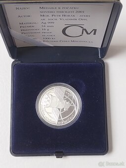 Mince Strieborná medaila Počatek noveho tisicileti - 4