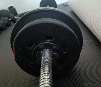 Tyče + jednoručka + závažia - 4