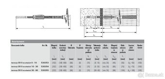 Fasádne kotvy / hmoždinky fischer TERMOZ SV2 ECOTWIST 0 - 10 - 4