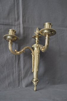 Mosadzné nástenné svietniky - 4