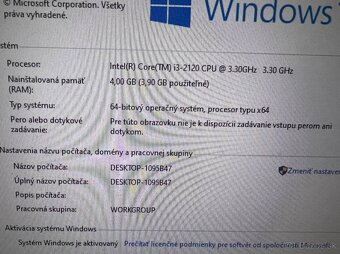 Počítač DELL.Intel i3-2120 2x3,30GHz.4gb ram.250gb HDD - 4
