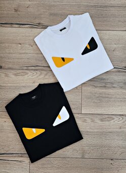 Panske oversized tricko Fendi - cierne - 4