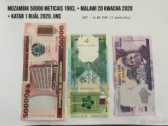 ROZPREDAJ ZBIERKY - bankovky UNC - SADY BANKOVIEK, sada T - 4