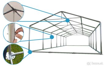 Záhradný stan - WINTER párty stan 12x6m - 4
