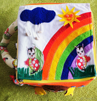 Predám textilnú kocku handmade - 4