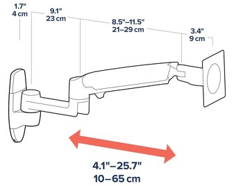 držiaky na LCD monitory - 2 ks - 4