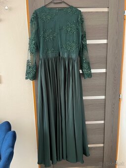 Zelené spoločenské šaty 44/XL - 4