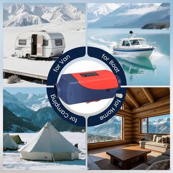 Naftové nezávislé kúrenie / bufík Hcalory 8kW, 10l nádrž, BT - 4