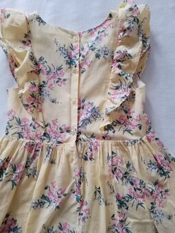 Žlté kvetované šaty - 4