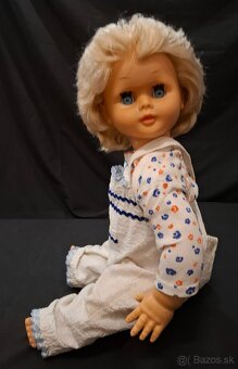 Stará bábika československej výroby, dĺžka 57 cm - 4