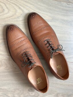 Elegantné formálne topánky BROGUE OXFORD – ručná výroba - 4
