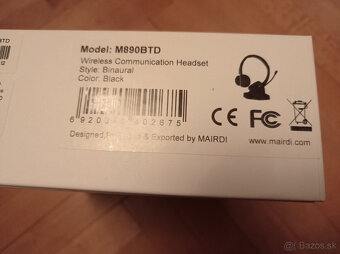 Well Mairdi MRD-890BTD - Kancelársky, bezdrôtový headset - 4