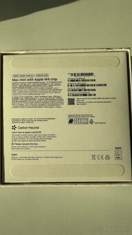 Apple Mac Mini 256GB M4 16GB RAM- záruka, doklad - 4