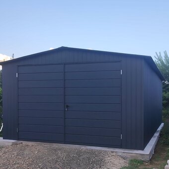 Plechové garáže 3x6m doprava montáž zdarma po Slovensku - 4