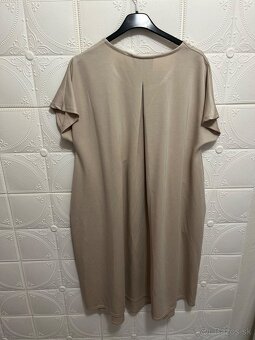Bezove oversize šaty - 4